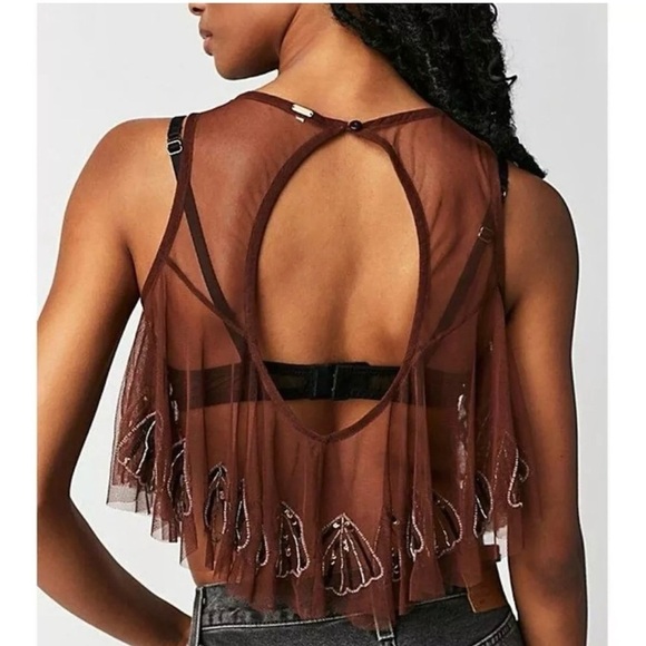 FREE PEOPLE Tulsi Mesh Tank - Picture 3 of 7